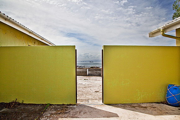 Robben Island building, used for prison guards and their families, up until the prison closed 1991