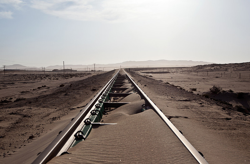 Windhoek to Luderitz train track