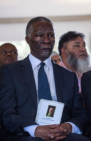 Thabo Mbeki (South African president 1999-2008) attends the funeral Ahmed Kathrada. 29.03.17.